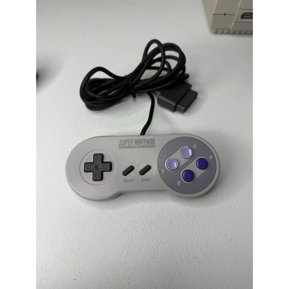 Nintendo SNES Console System Super Mario World Bundle SNS-001 Gray